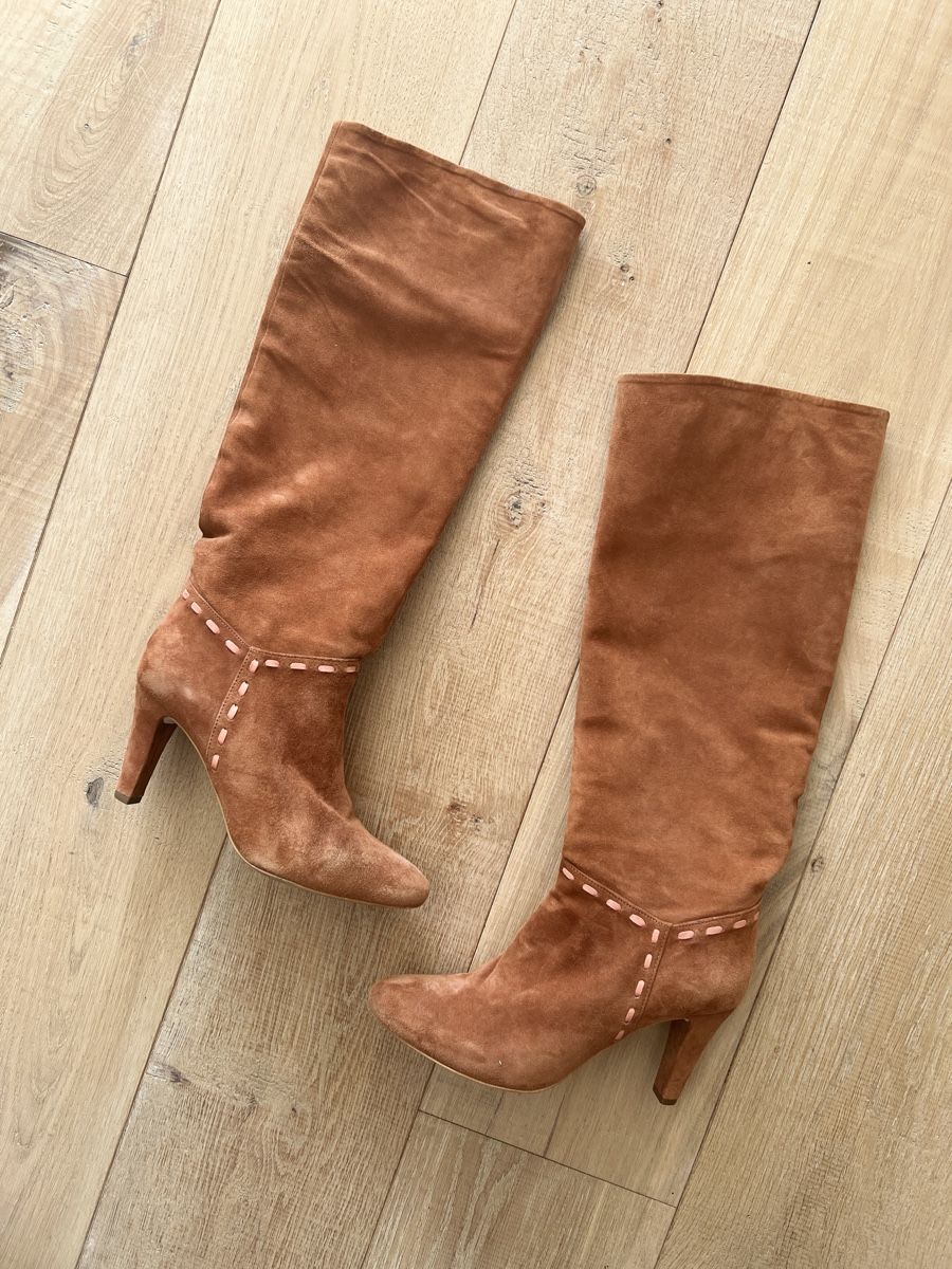 Scarpe da donna: Bottes hautes en daim taille 38 – Usato da Nyon venduto da ikel78