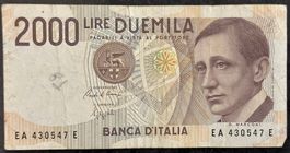 Italienische 2000 Lire Banknote, G. Marconi, Top Zustand!