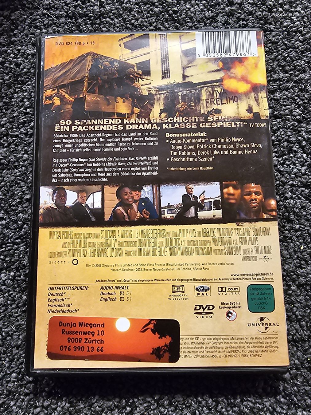 Tous les DVDs: DVD Catch a Fire (16388) – D'occasion à Ruswil par jan_bxl5 1