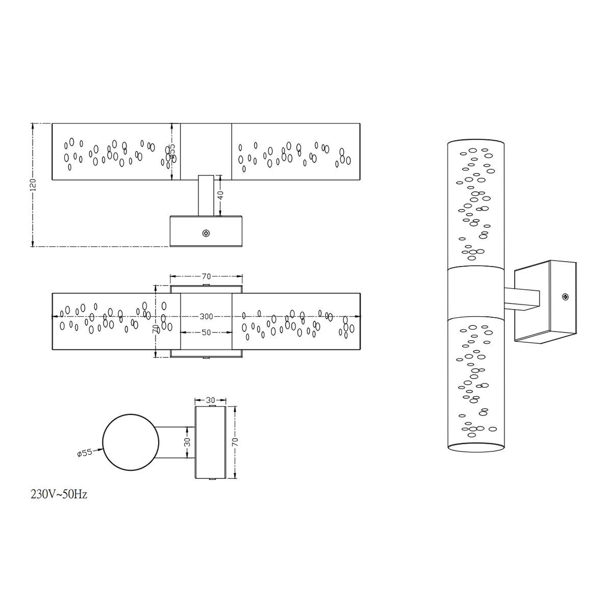 Lampade: Bad Wandleuchte, OSRAM, IP44 – Nuovo (secondo la descrizione) da Kreuzlingen venduto da Smart-Light 4