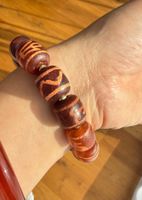 🔥 Dzi Stil Armband 💎 Schutzsymbol 13 Perlen Unikat