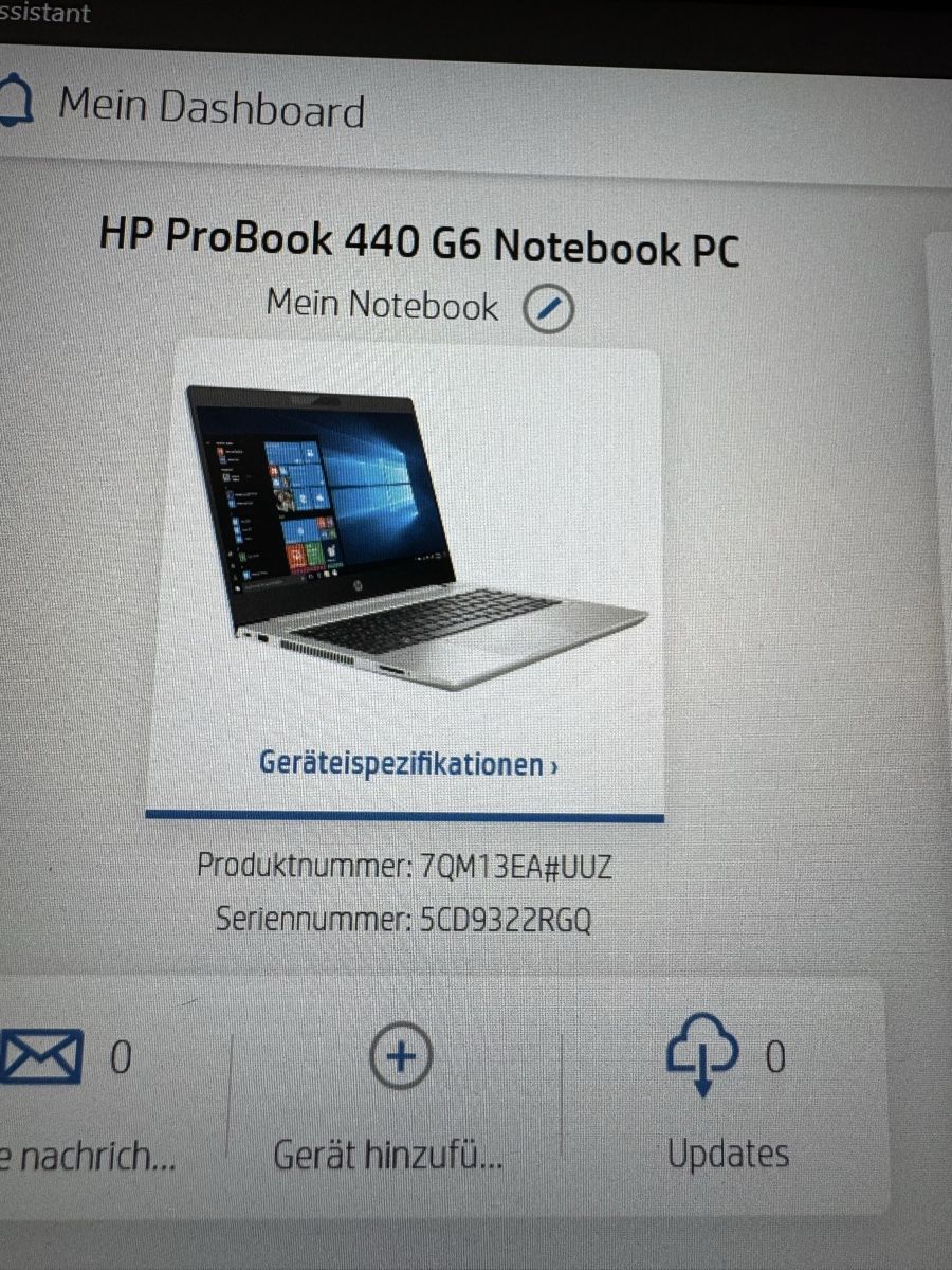 Hewlett Packard Notebook: HP ProBook 440 G6  – Usato da Adliswil venduto da Busys 5