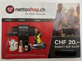 Nettoshop Gutschein Fr. 20.-