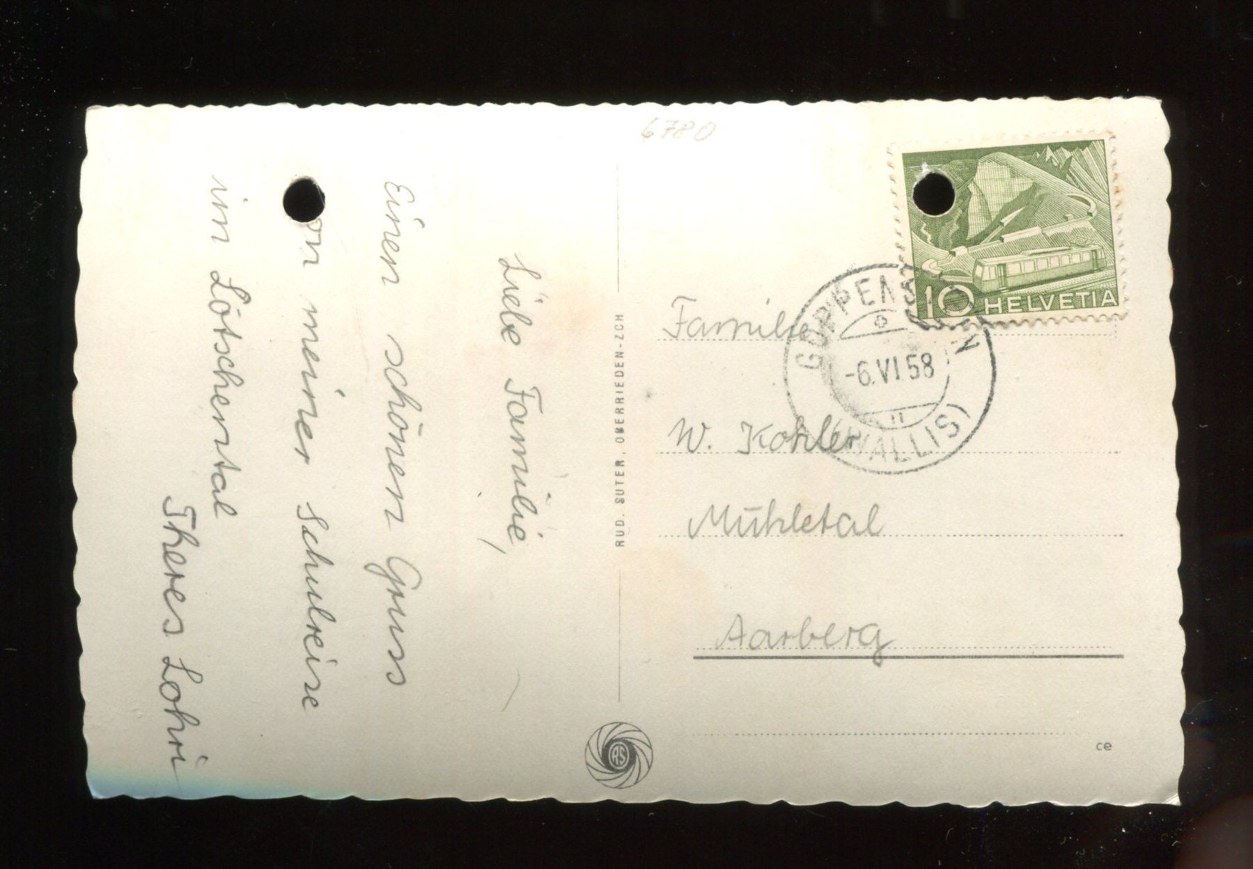 Cartoline postali: Kummenalp, Lötschental, defekt – Difettoso da Aarau venduto da Elmaar41 1
