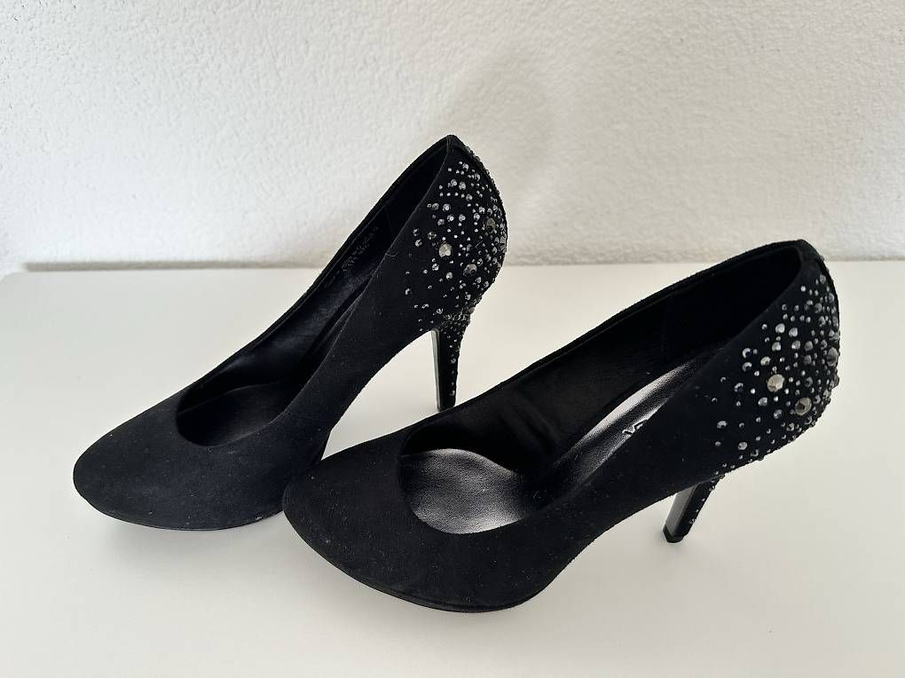 Scarpe da donna: High Heels schwarz mit Ziersteine – Nuovo e nell'imballaggio originale da Bachenbülach venduto da Niceyes 2