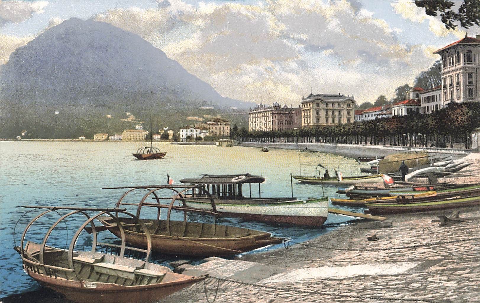 Ansichtskarten: Lugano – Gebraucht aus Biasca von Blenio71