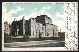 AK Zürich, Stadttheater mit Anlagen