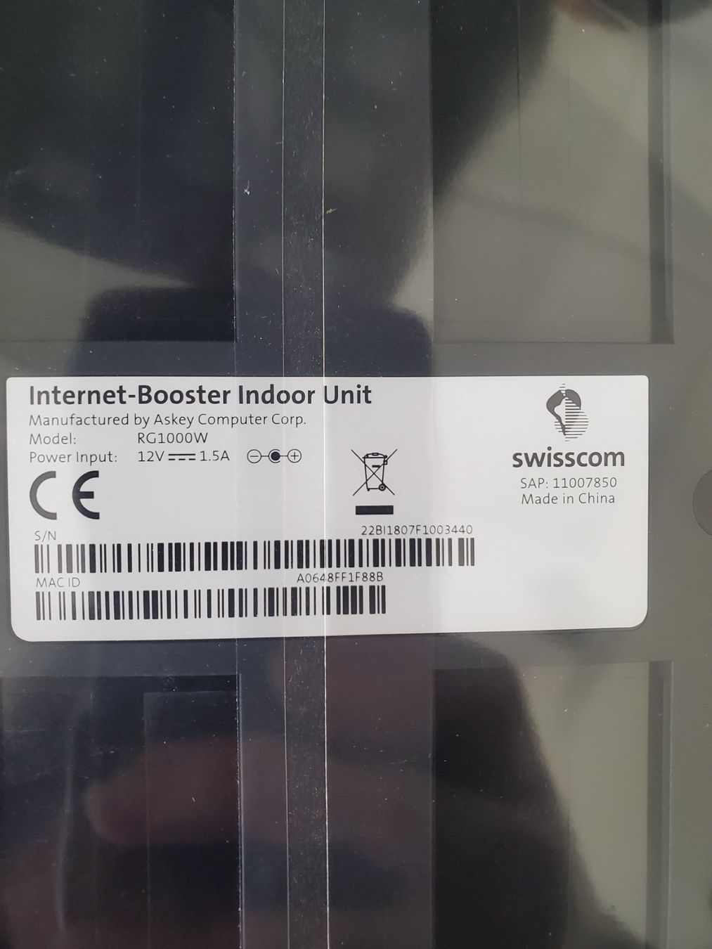 Swisscom Modem & Router: Swisscom Internet-Booster Indoor Unit NEU & originalverpackt – Nuovo e nell'imballaggio originale da Bösingen venduto da Asta0 2