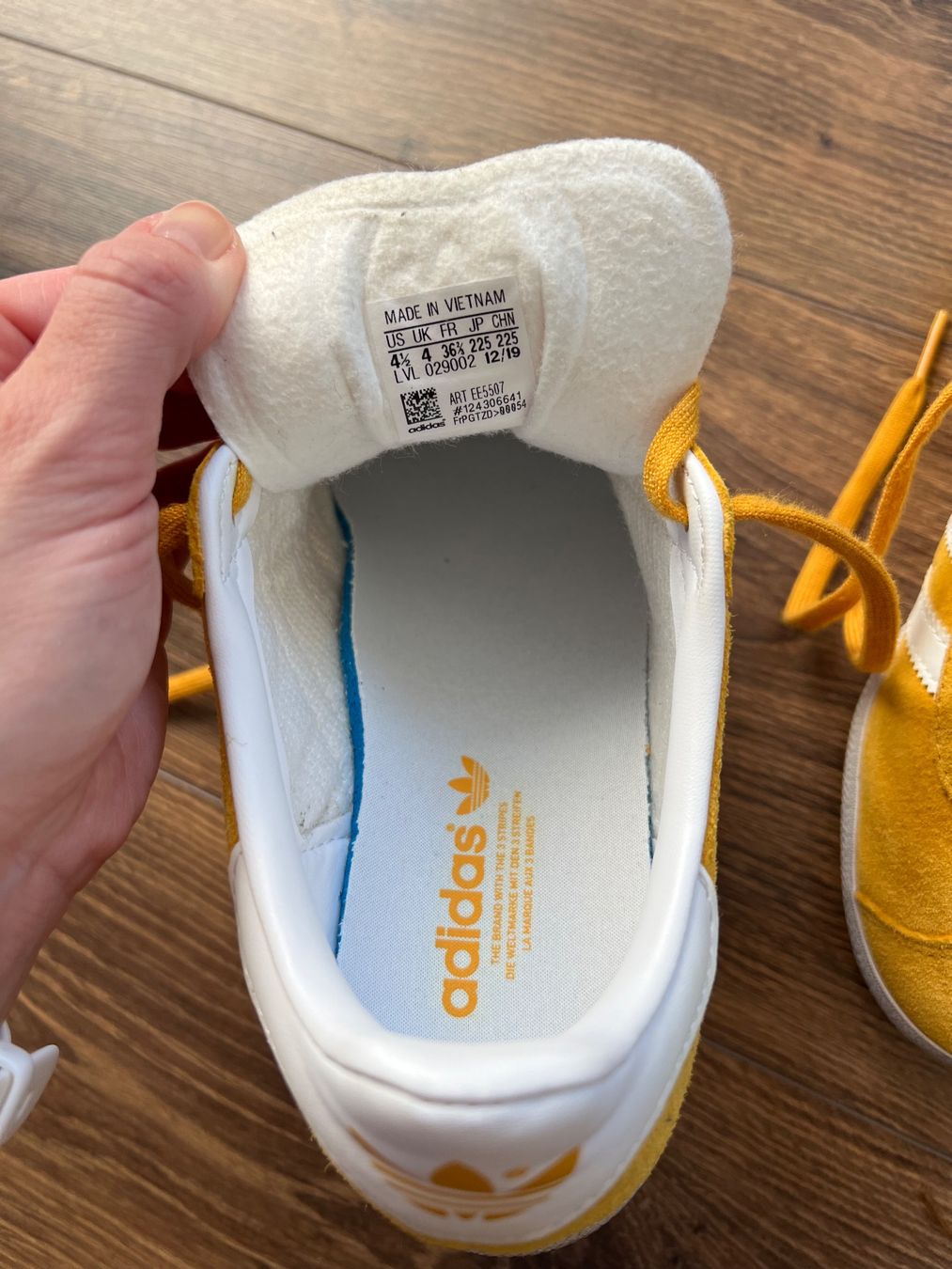 Adidas Scarpe da uomo: ADIDAS Gazelle echtes Wildleder gelb – Usato da Bassersdorf venduto da m.vontobel 3