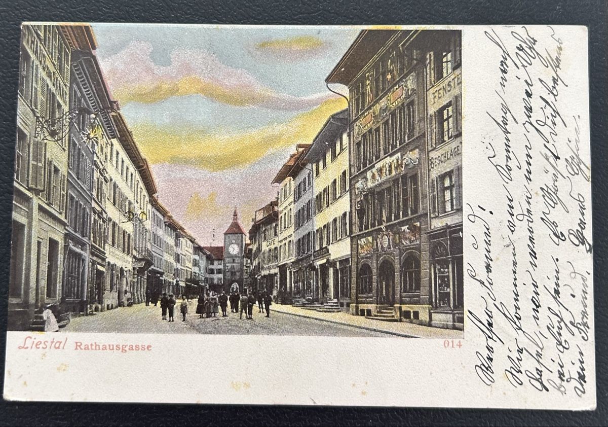 Cartes postales: Liestal Rathausgasse  – D'occasion à Horw par Tellbub