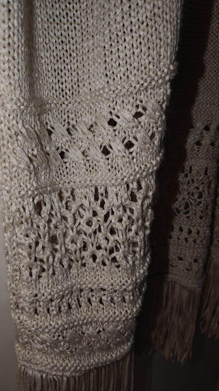 Giacche: Sommer Cardigan / Strickjacke mit Fransen / ca. gr. M – Usato da Rorschacherberg venduto da Oh.Lo 1