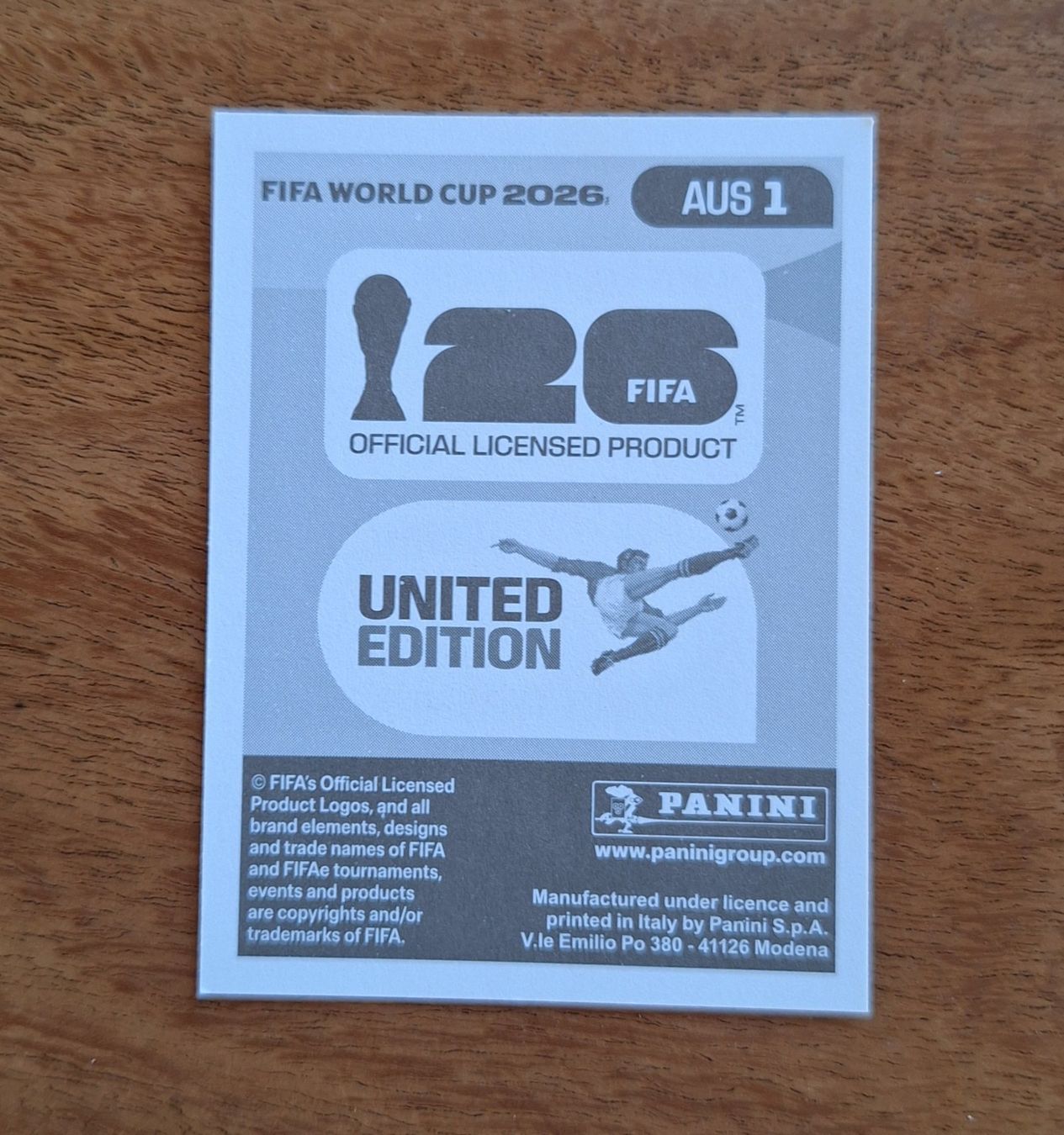 Panini Carte collezionabili: Panini AUS 1 – Nuovo (secondo la descrizione) da Romanens venduto da Crocette 1
