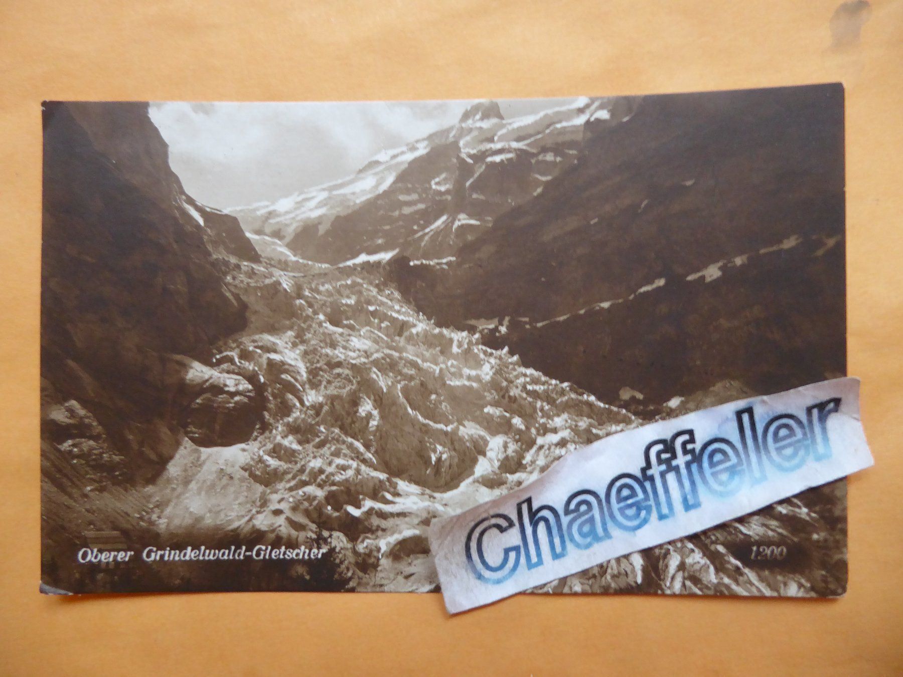 Cartoline postali: 1921 Oberer Grindelwald - Gletscher – Usato da Zürich venduto da Chaeffeler