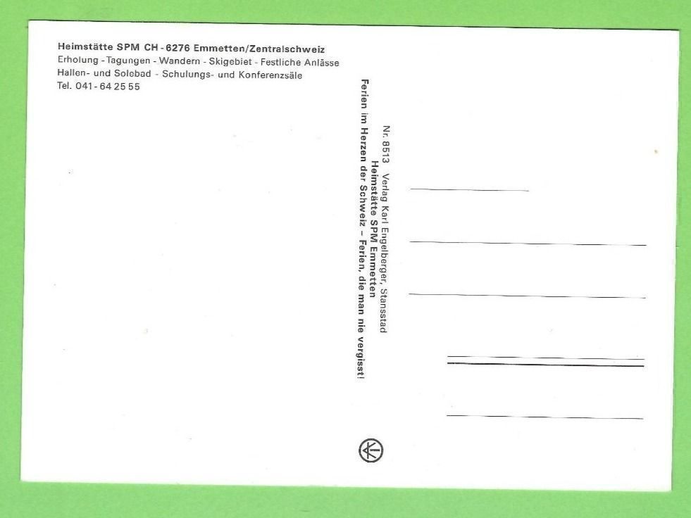 Cartoline postali: Emmetten, Heimstätte SPM – Usato da Zürich venduto da t24_de 1