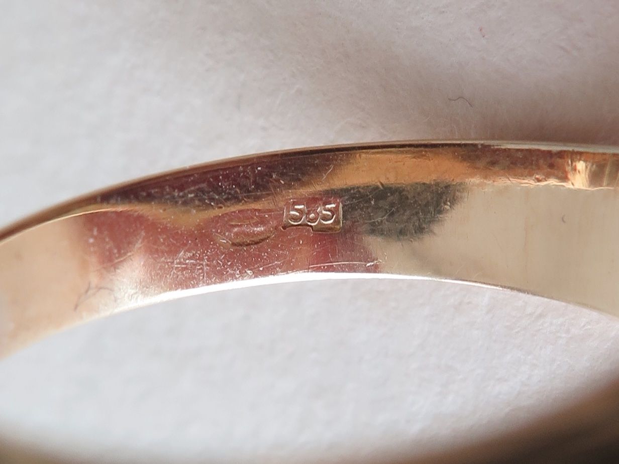 Anelli: Art Deco Ring mit Rubin, 14k Gold – Usato da Meilen venduto da RosieZurich 8