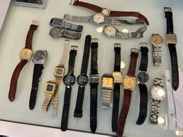 19 Mal  uhren unkontiliert Omega,zenit, rado und merer