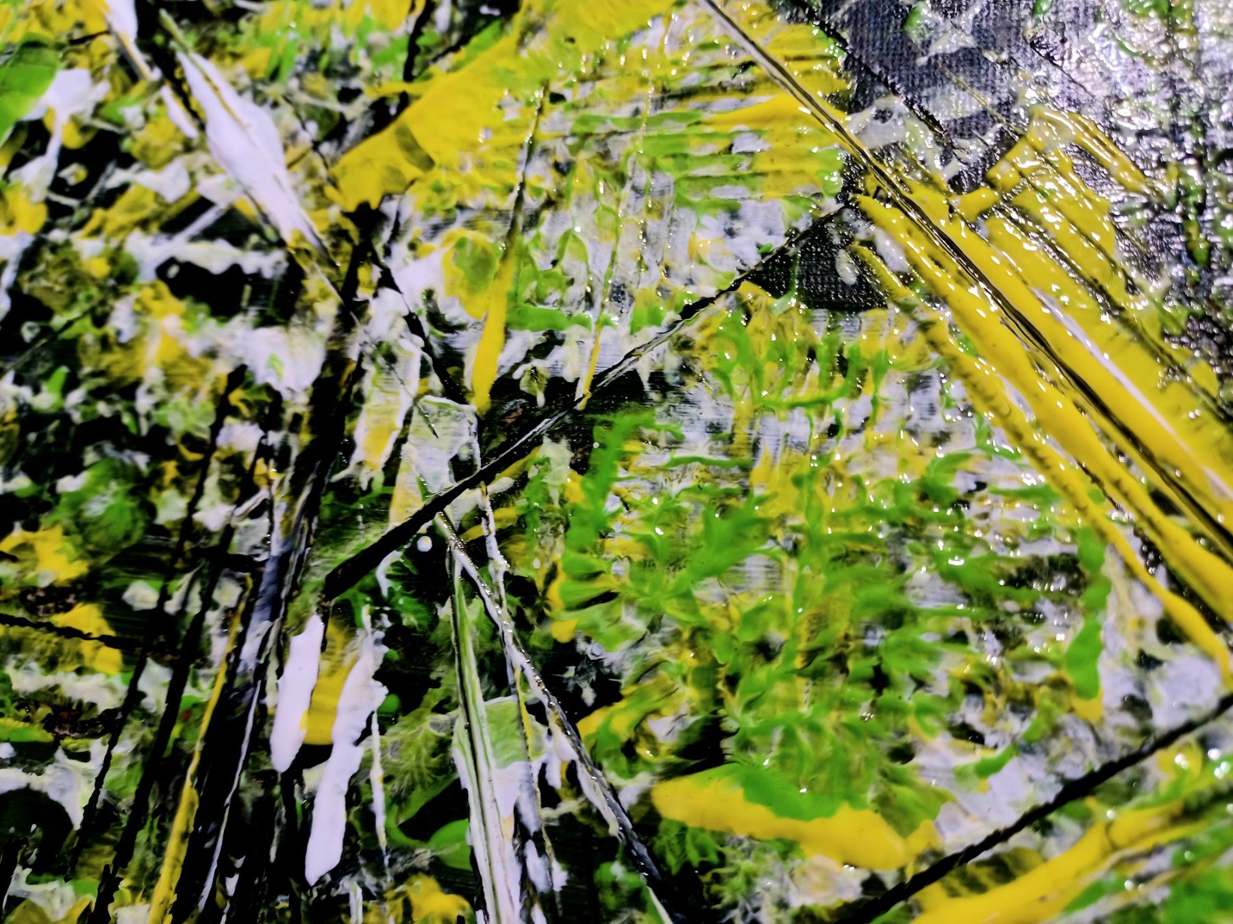 Dipinti: Abstraktes Bild "GEOMETRIC DANDELIONS" 30x24cm – Nuovo e nell'imballaggio originale da Rovio venduto da POSITIFFARTandPLANTS 5