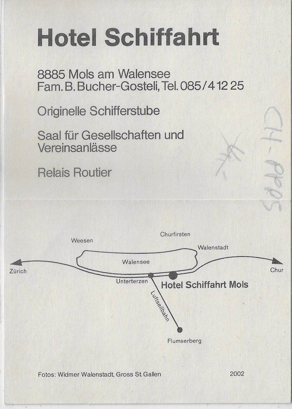 Cartoline postali: Hotel Schiffahrt Mols – Usato da Ettingen venduto da Kartenplanet 1