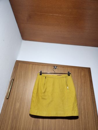 Jupe jaune Comptoir des Cotonniers taille S laine 