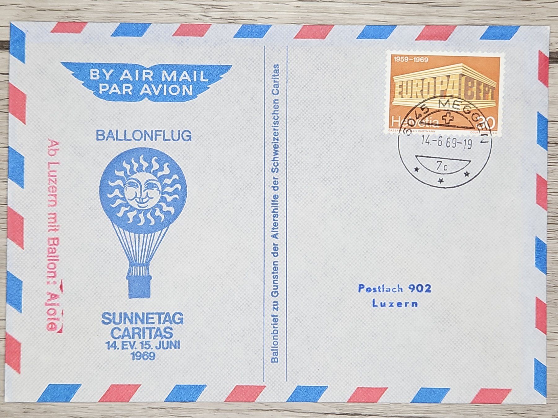 Tutti i francobolli: CL21 Enveloppe + Timbre Suisse 1969 – Usato da Cousset venduto da Patrick_Collections