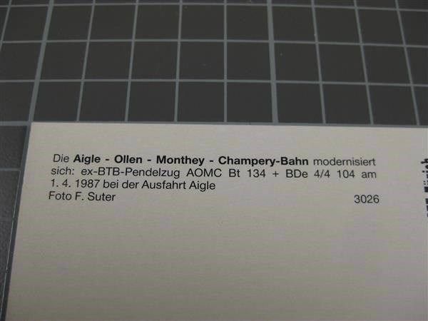 Cartoline postali: AK Aigle Ollon Monthey Chambery – Nuovo (secondo la descrizione) da Malters venduto da Marosko 1
