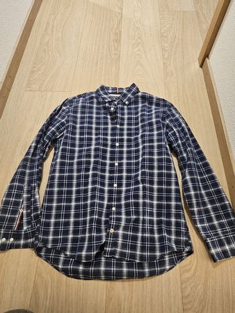 Chemise homme Tommy Hilfiger M bleu carreaux