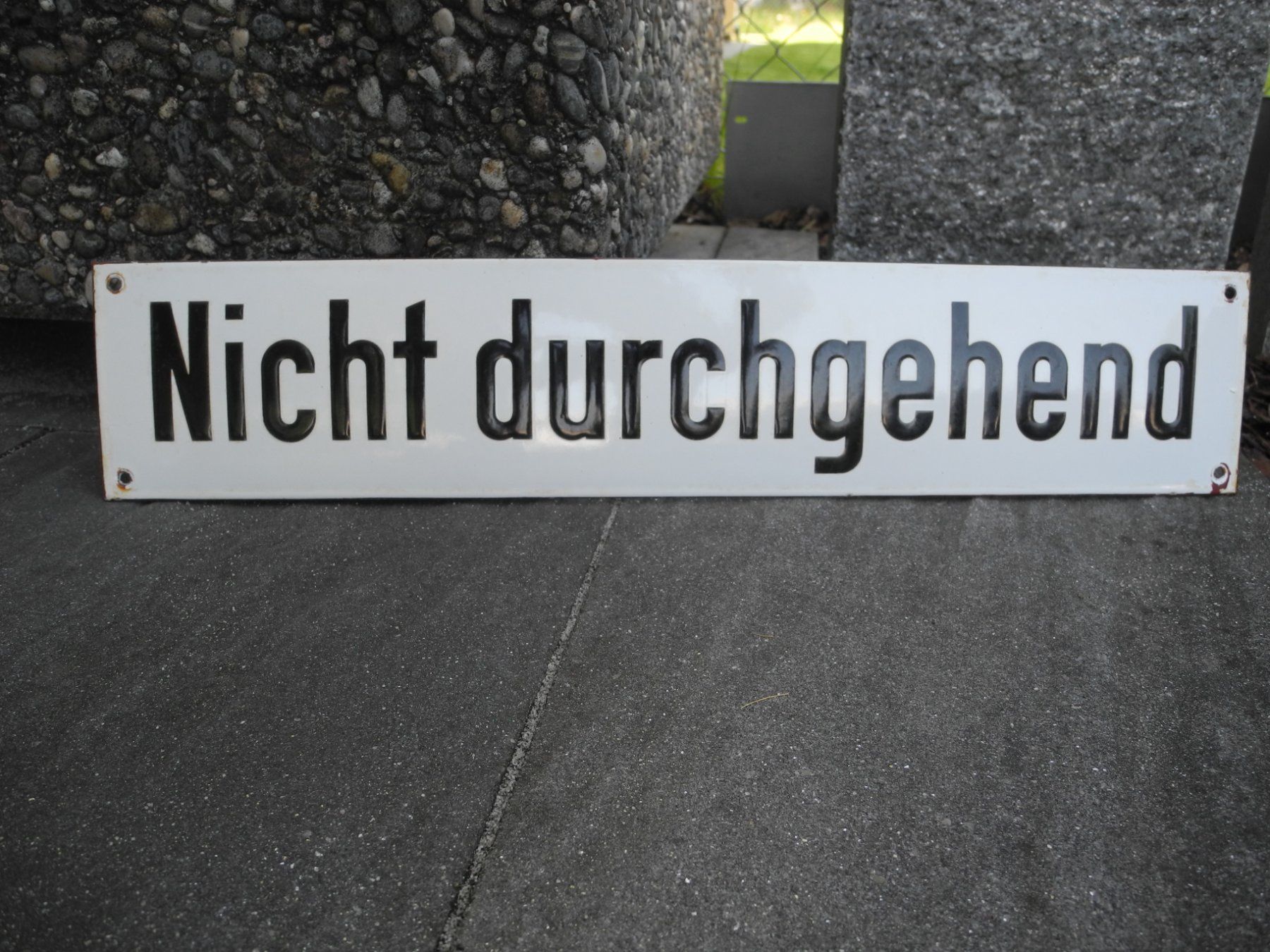 Schilder: ALTES EMAILSCHILD – Gebraucht aus Reinach AG von Huckleberrysix 4