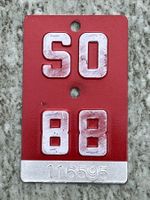 Velonummer SO 88