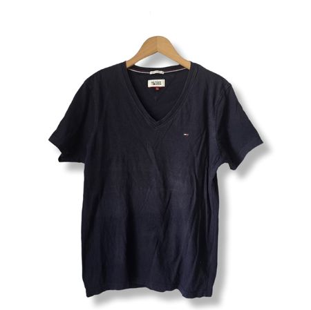 T-shirt Tommy Hilfiger Denim bleu col V taille L