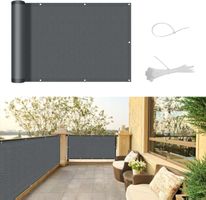 Balkon Sichtschutz 90x800 wetterfest UV Schutz Anthrazit