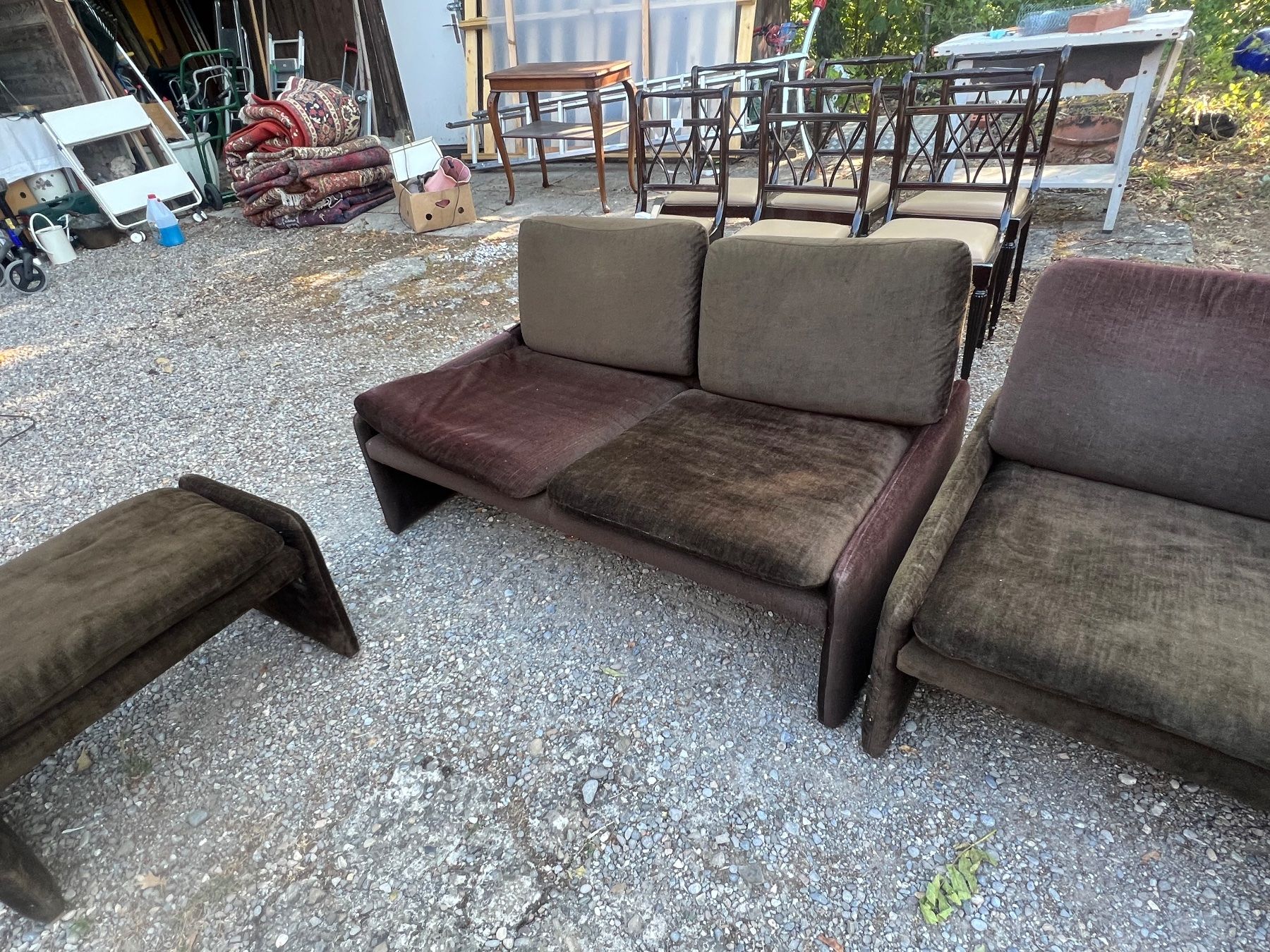 Divani: Sofa Garnitur Braun 2x Sofa 1x Hocker Gebraucht, Nr 8 – Usato da Glattfelden venduto da maa_qcj8 3