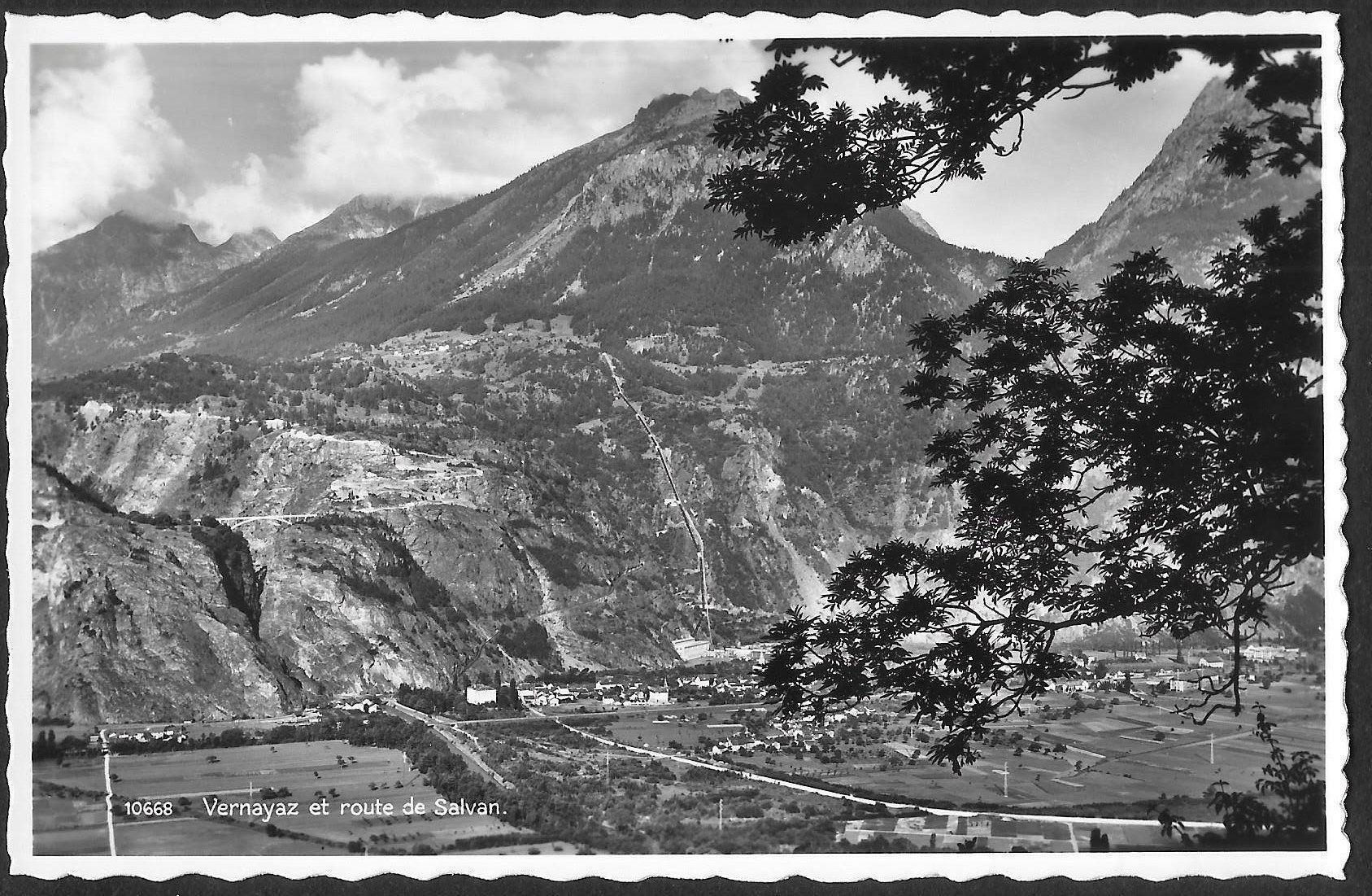 Cartoline postali: Vernayaz et route de Salvan – Usato da Olten venduto da clotaldi