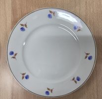 6 assiettes à dessert Langenthal fleurs bleues état bon