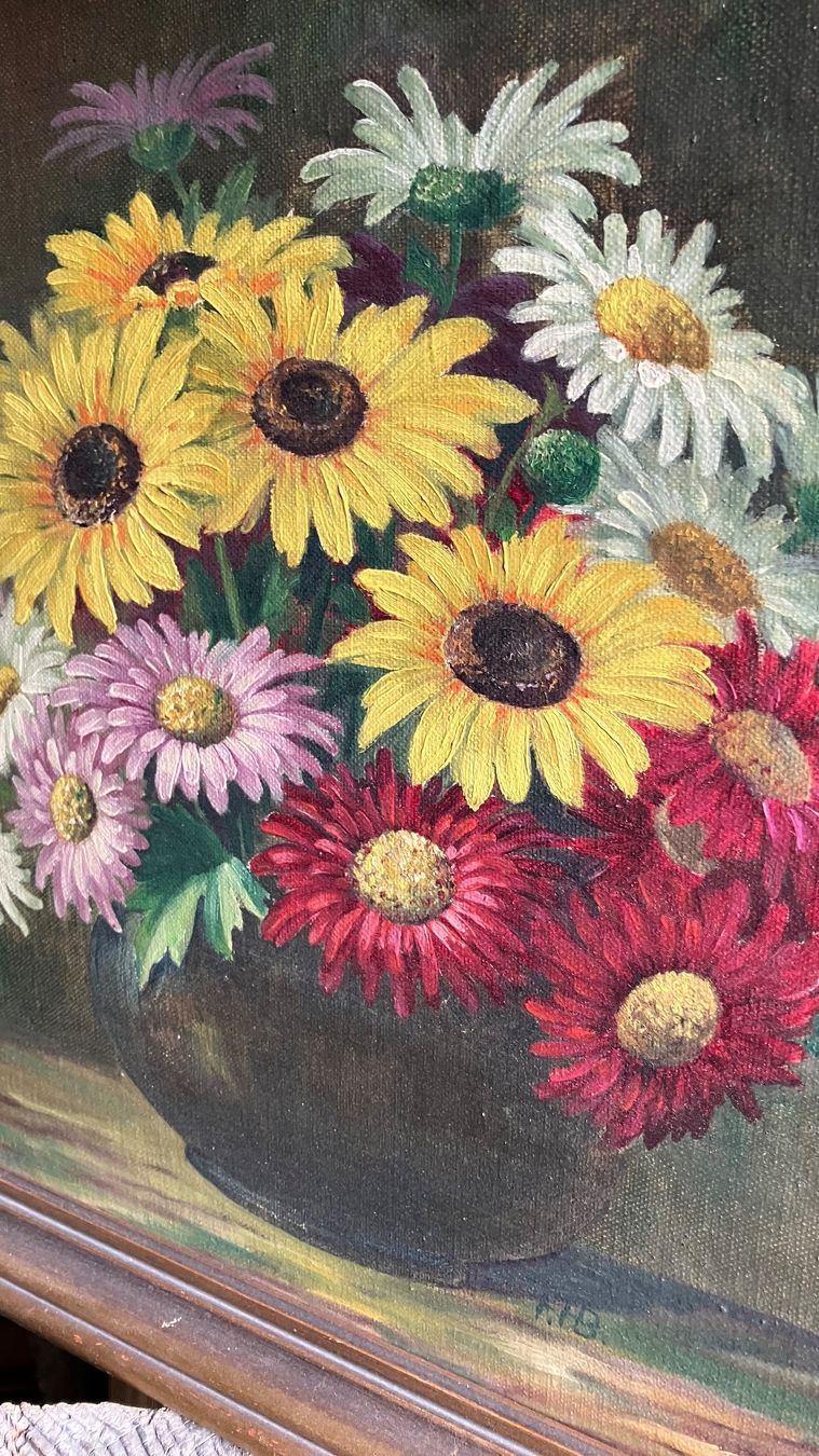 Dipinti: Tableau Gemälde fleurs Blumen signé – Usato da St-Cierges venduto da LeRegain 1