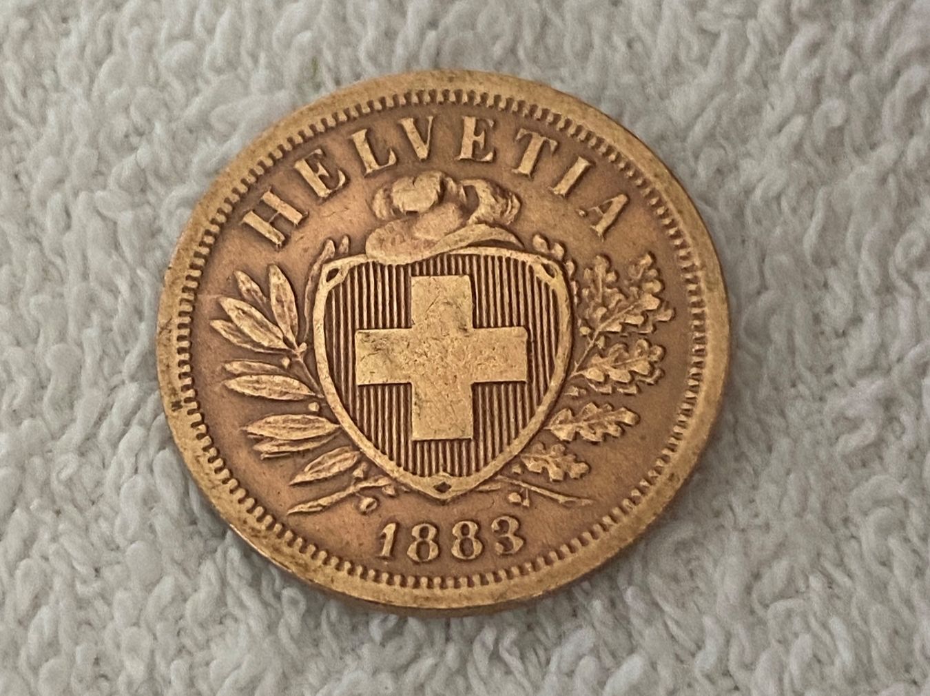 Tutti le monete: 2 centimes/Rappen 1883 B – Usato da Nyon venduto da Ilmi09