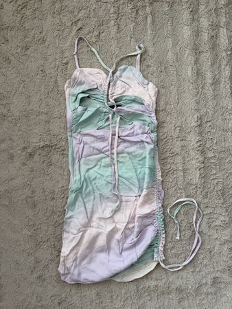 ZARA Kleid Gr XS Pastellfarben Sommerkleid neuwertig