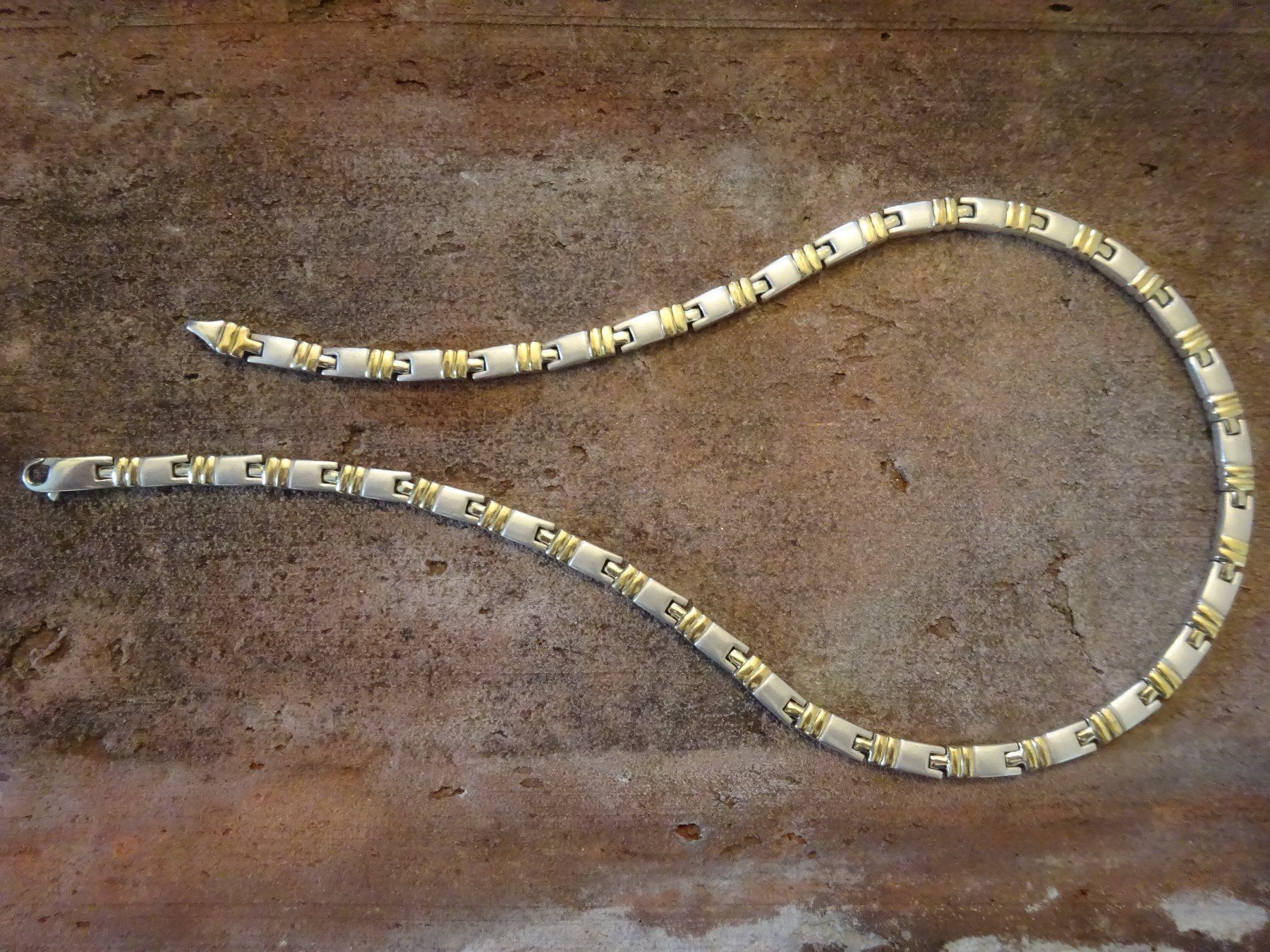 Catenine: Kette Bicolor / 925 Silber vg. – Usato da Esslingen venduto da FetteSchnecke