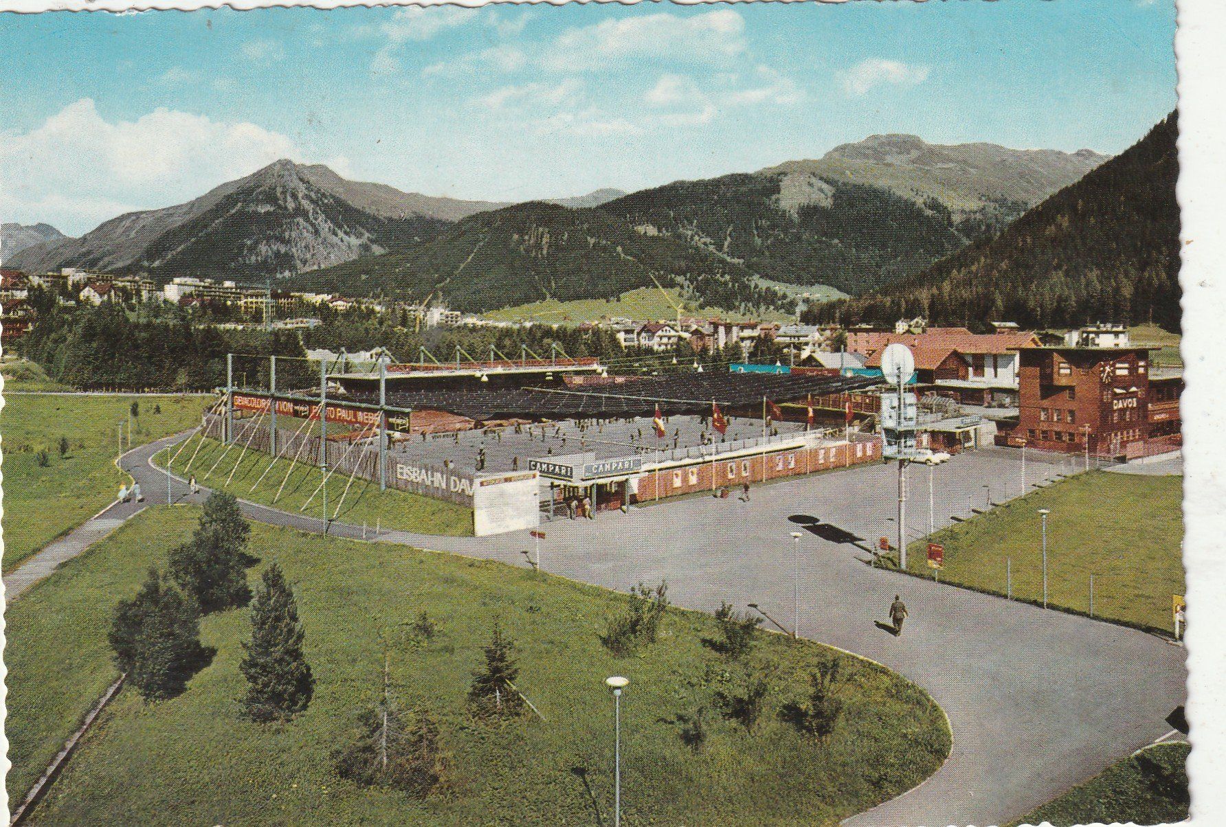 Cartoline postali: Davos Sportplatz – Usato da Lumbrein venduto da made02