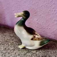 Adorable figurine de canard en porcelaine, décor vintage