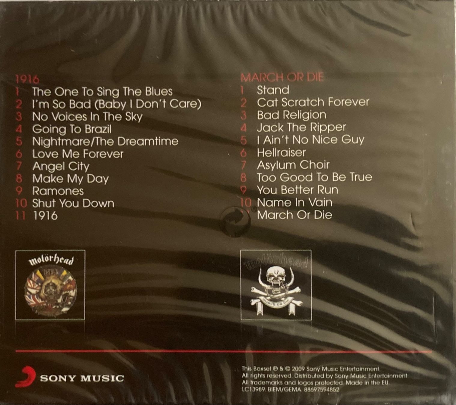 CD: MOTÖRHEAD - 1916 / MARCH ÖR DIE – Nuovo e nell'imballaggio originale da Poliez-Pittet venduto da Newtown-Records 1