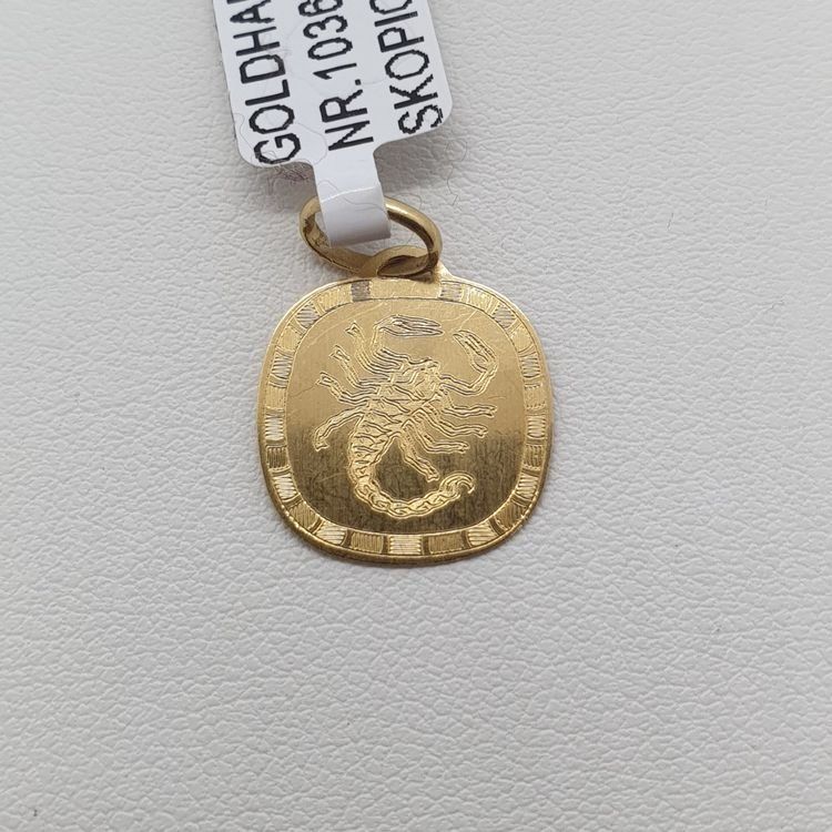 Ciondoli: Echt 18K Gold - Skorpion Anhänger – Usato da Luzern venduto da Luzern-Goldhaus