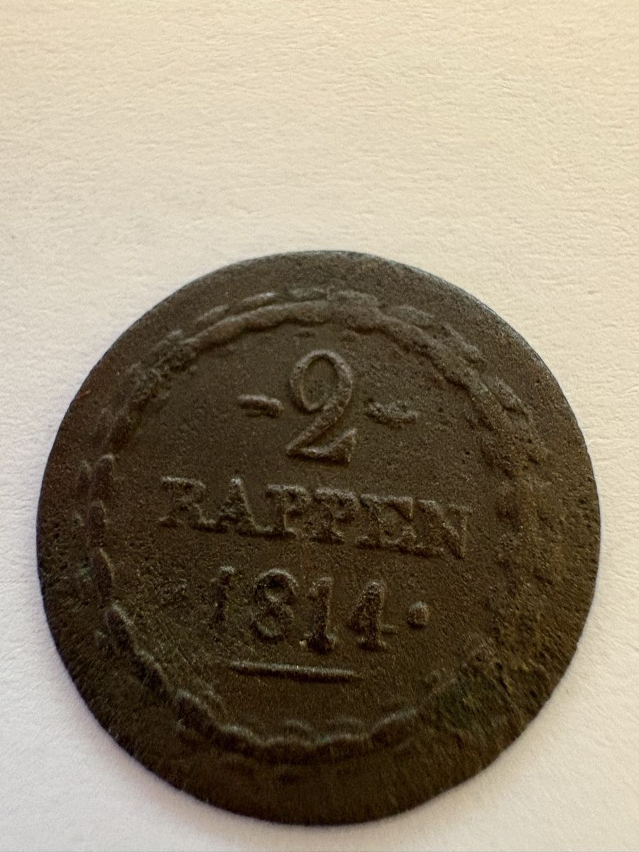 Toutes les monnaies: 2 Rap 1814 Canton Argau – D'occasion à Murten par Tzaugg 2