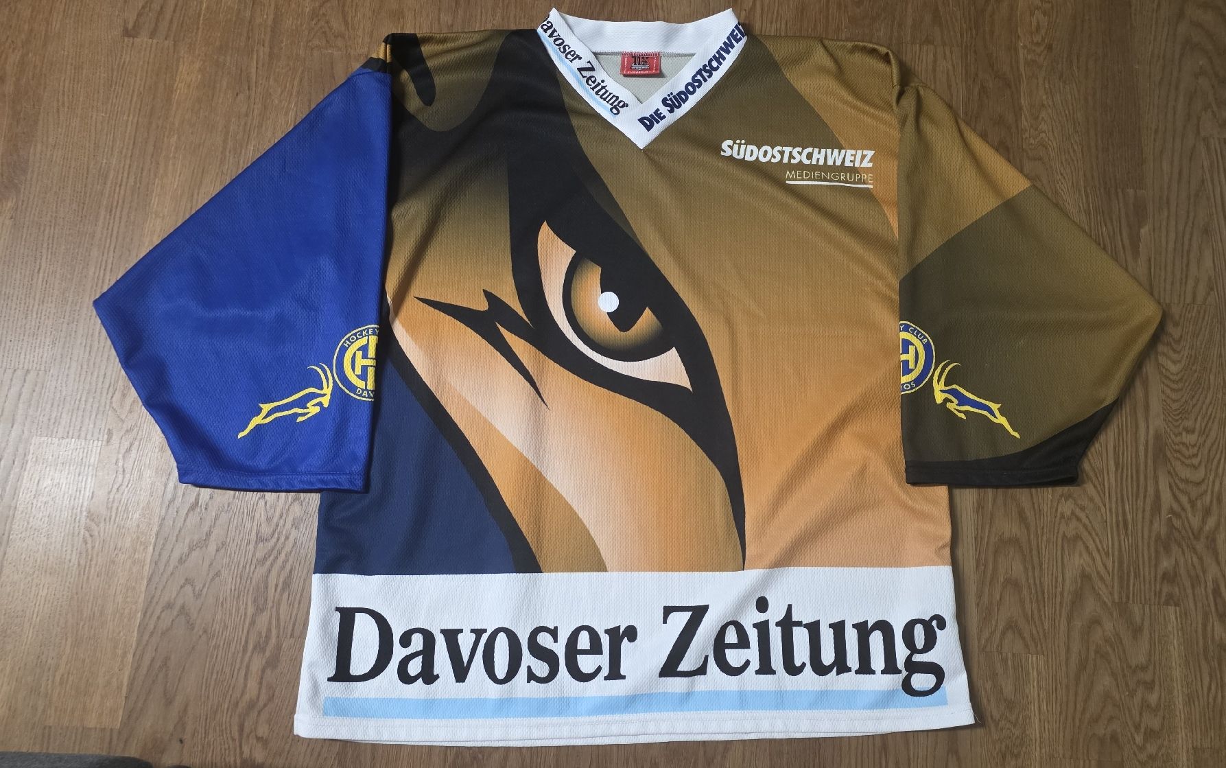 Canottiere & Pantaloni: Warmup Jersey HC Davos HCD – Nuovo (secondo la descrizione) da Kilchberg ZH venduto da BlaugelbeMacht1921