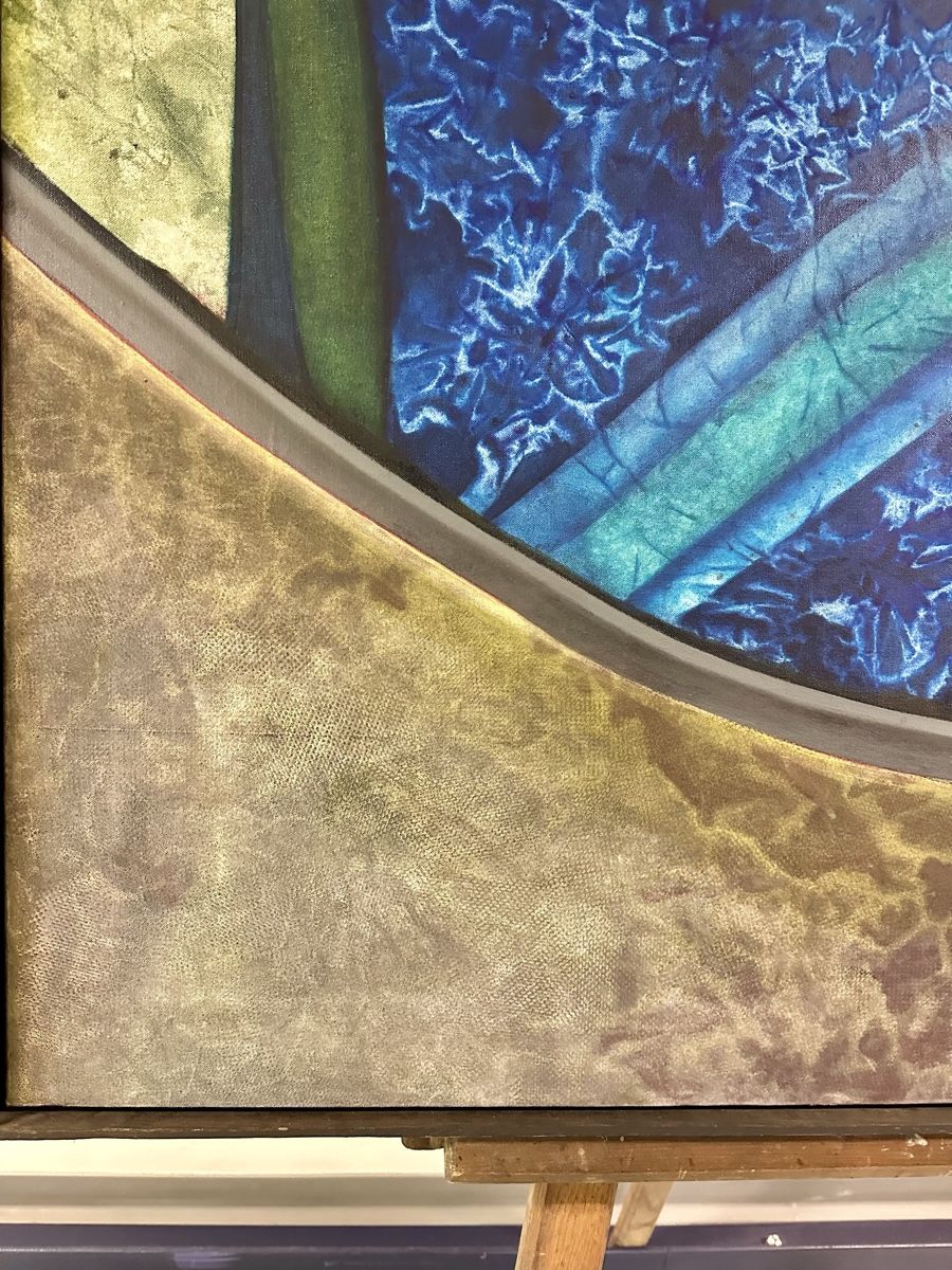 Dipinti: Grand tableau abstrait, art moderne- Vogel Pierre. – Usato da Genève venduto da Tom6 4