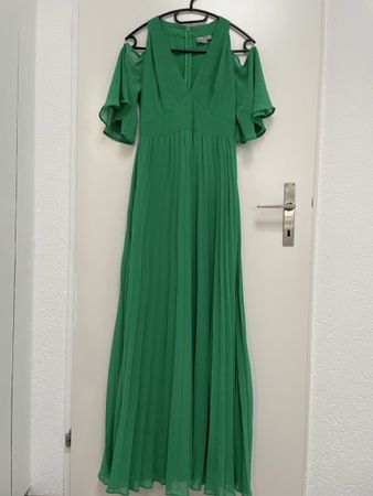 Elegantes, smaragdgruenes Sommerkleid, Grösse 36/38
