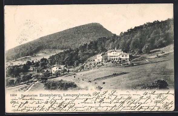 Cartoline postali: AK Langenbruck, Sanatorium Erzenberg – Usato da Berlin venduto da bartko-reher