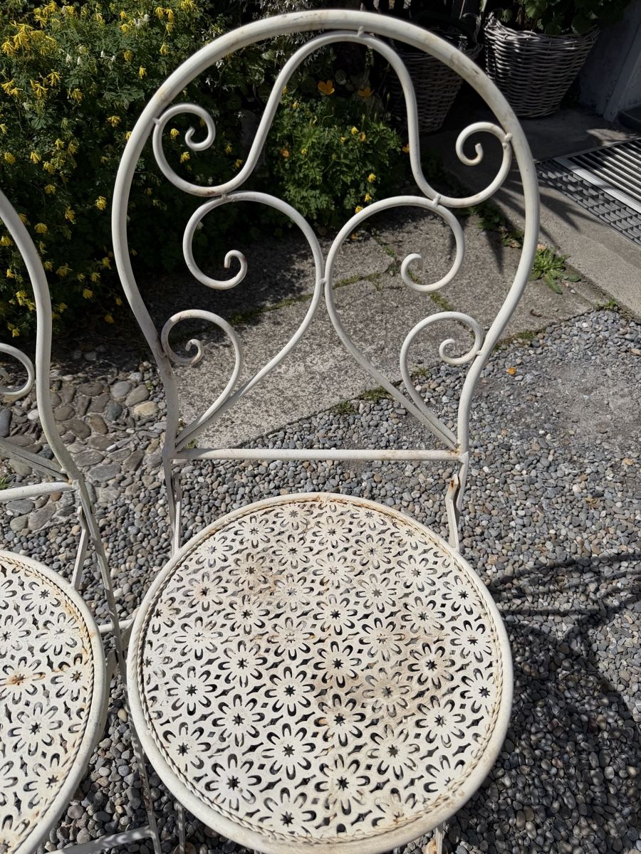Sedie: 2 Gartenstühle aus Metall – Usato da Pfäffikon ZH venduto da lenaviktoria 4