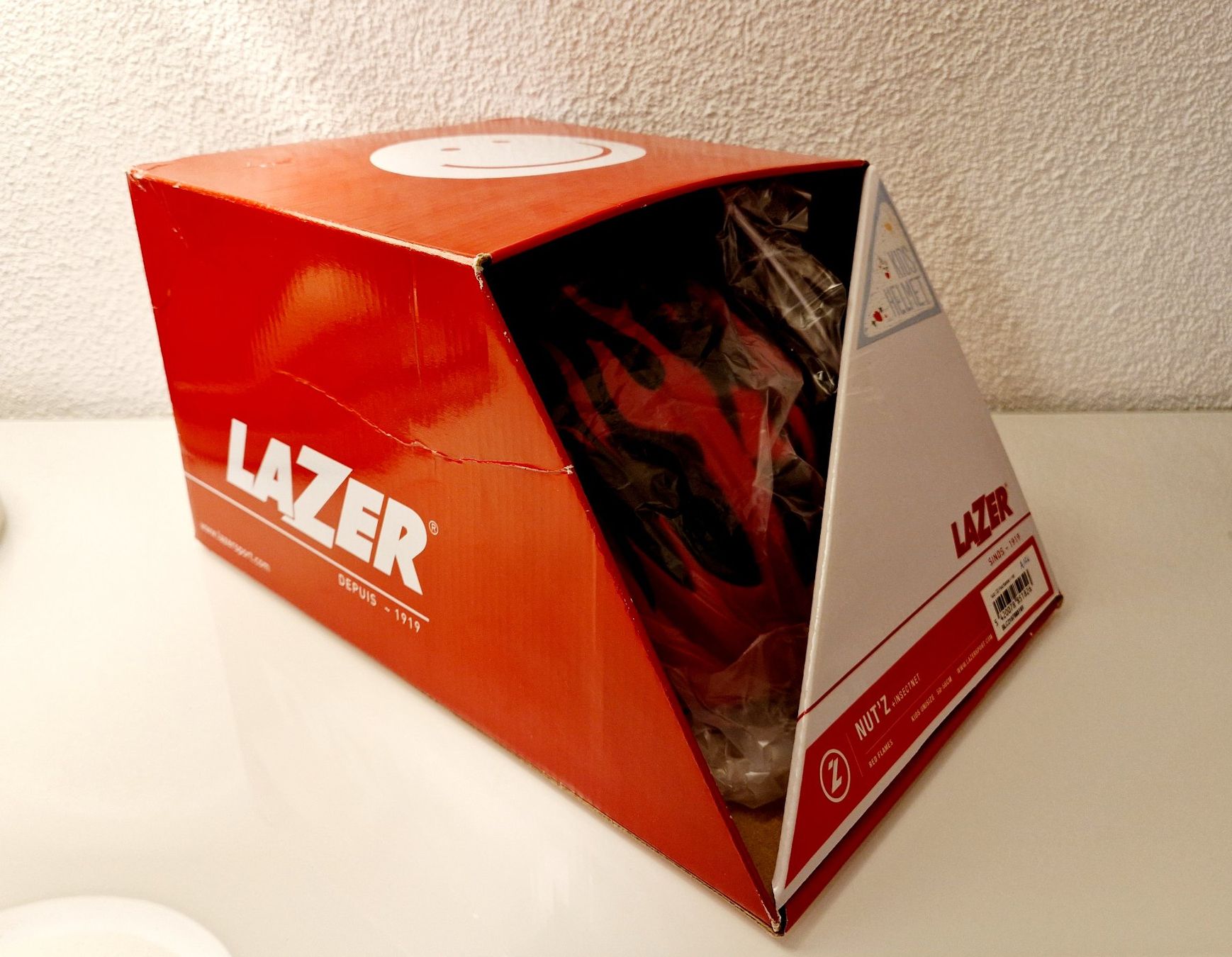 Helme: Velohelm Lazer Nuts Red Flame Helm Kinder / Jugendliche – Neu und originalverpackt aus Braunau von Brand-Store 2