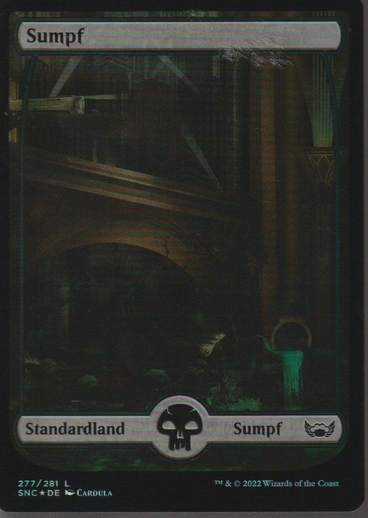 Magic The Gathering Carte collezionabili: TCG Magic The Gathering MTG De SNC BASIC LAND 277 FOIL Sumpf – Nuovo (secondo la descrizione) da Vezia venduto da Aquarius_Age