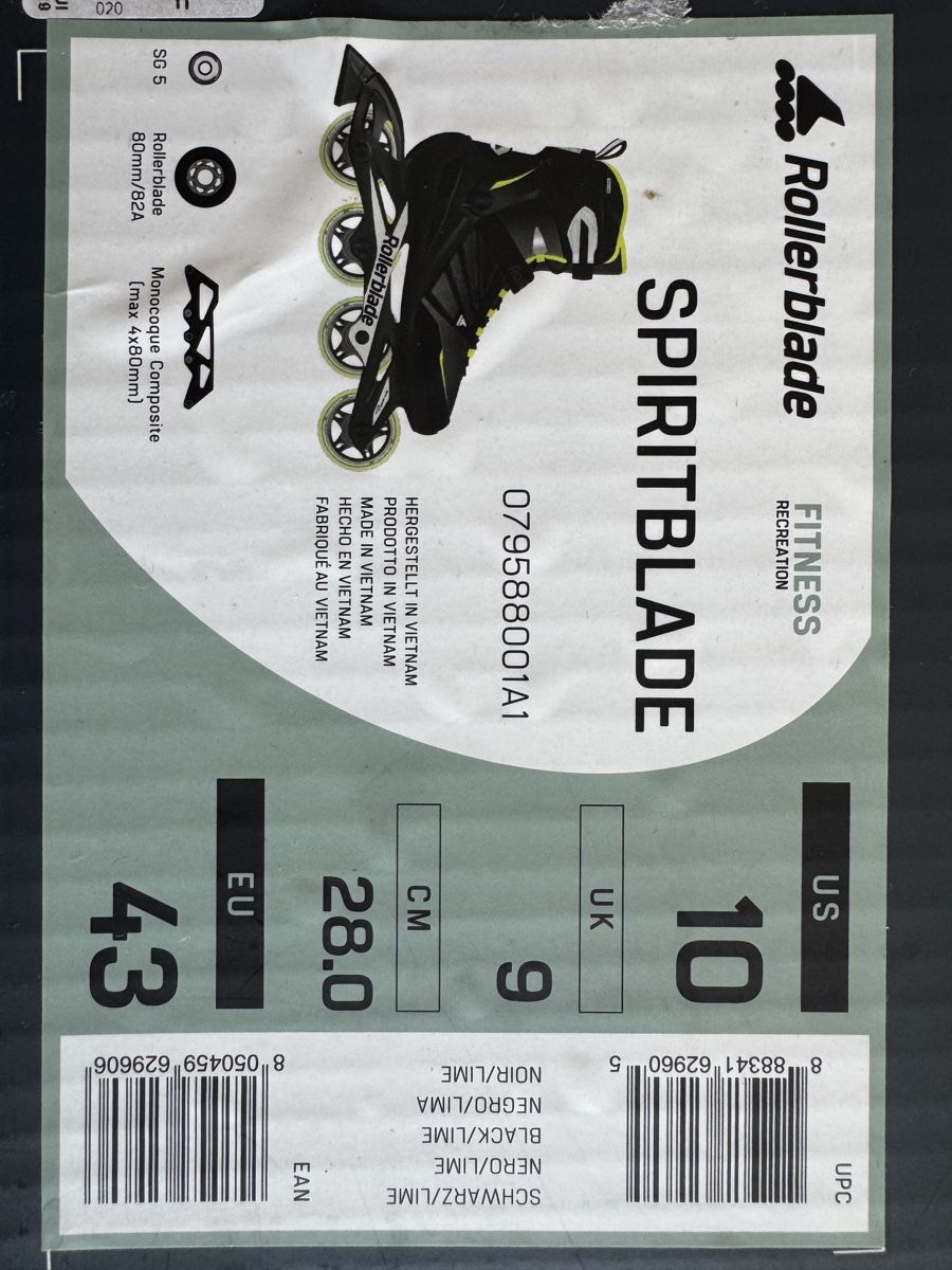 Pattini in linea & Pattini a rotelle: Rollerblade Spiritblade – Nuovo e nell'imballaggio originale da Kreuzlingen venduto da Mr.Ibi 1